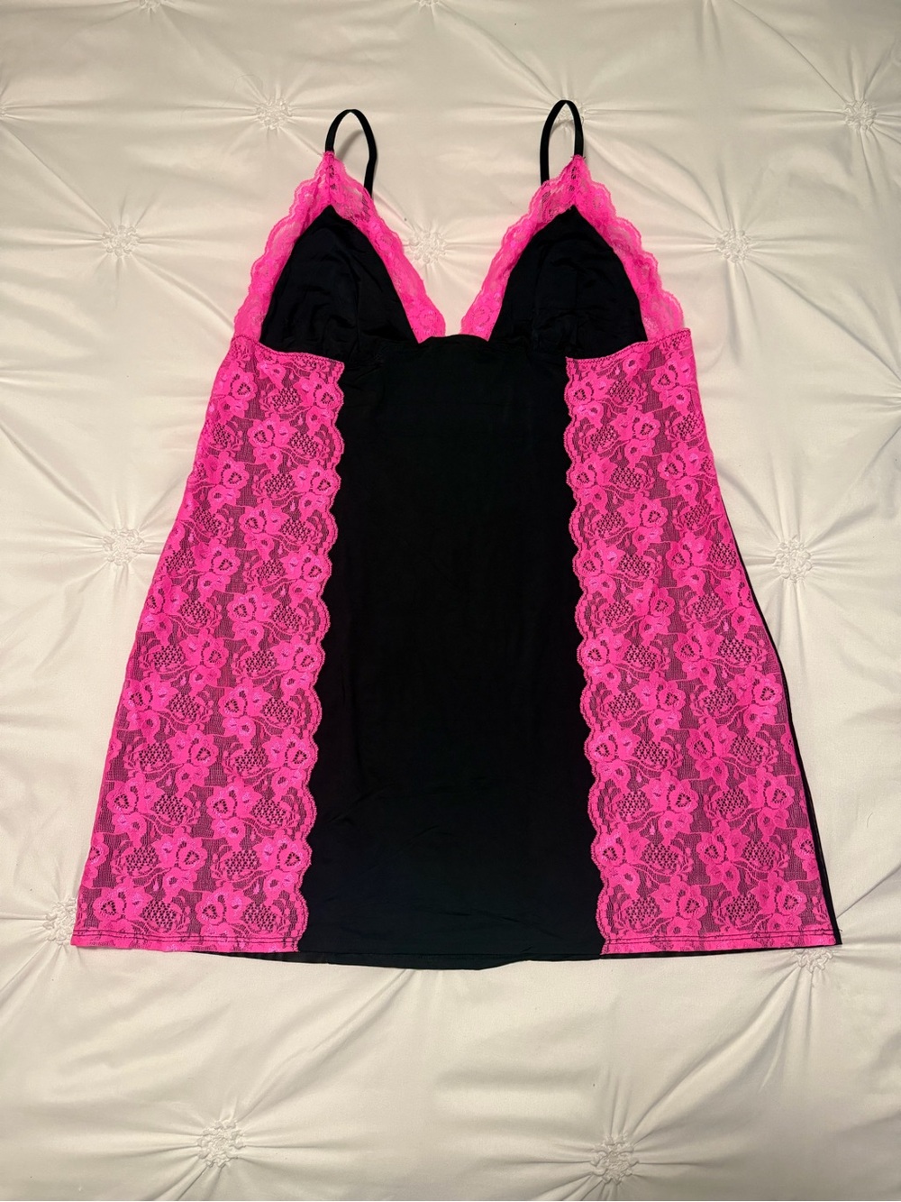 la senza pink lacey slip dress